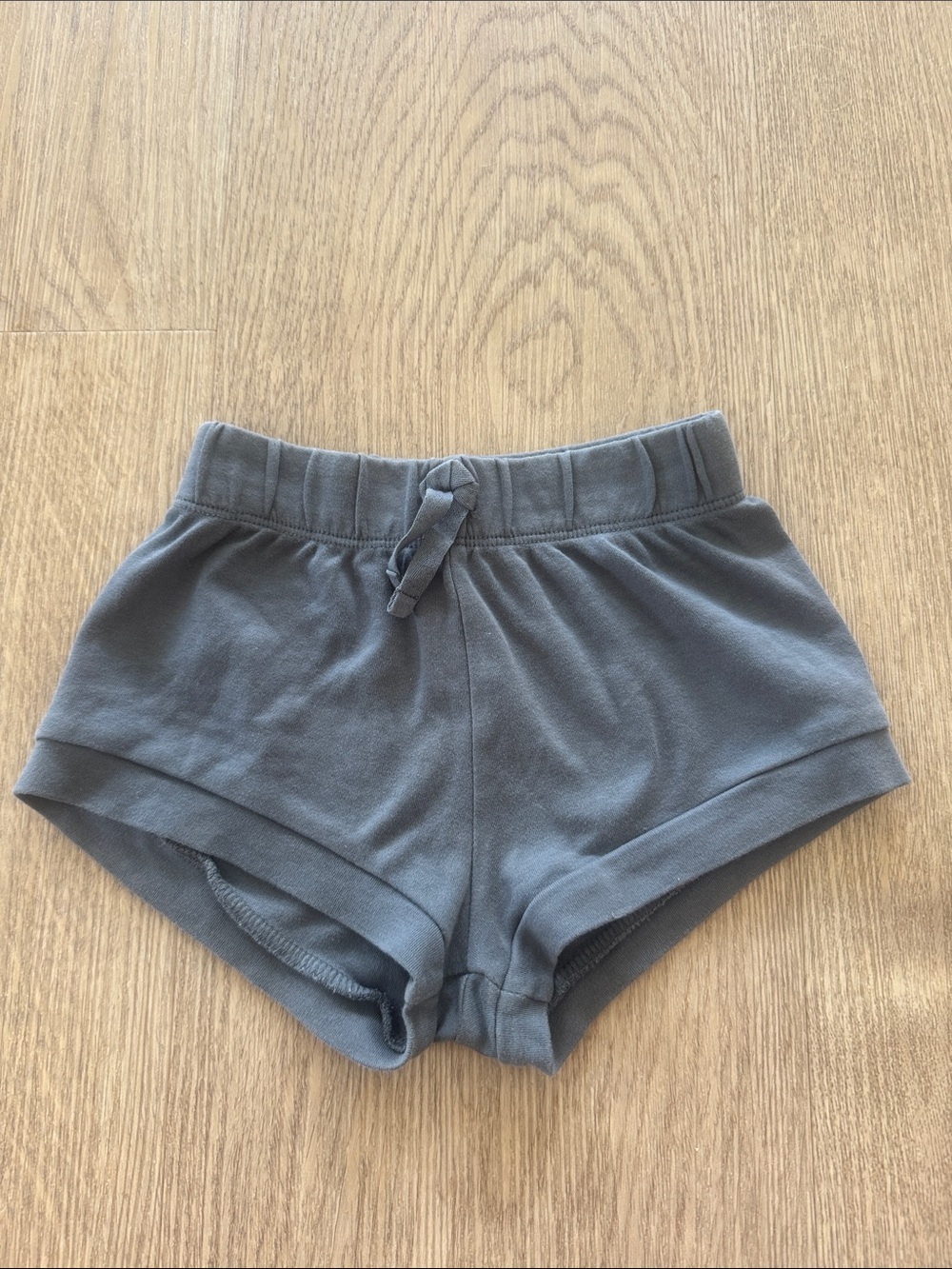 Colored Organics Slate Blue Elastic-Waist Kids Shorts